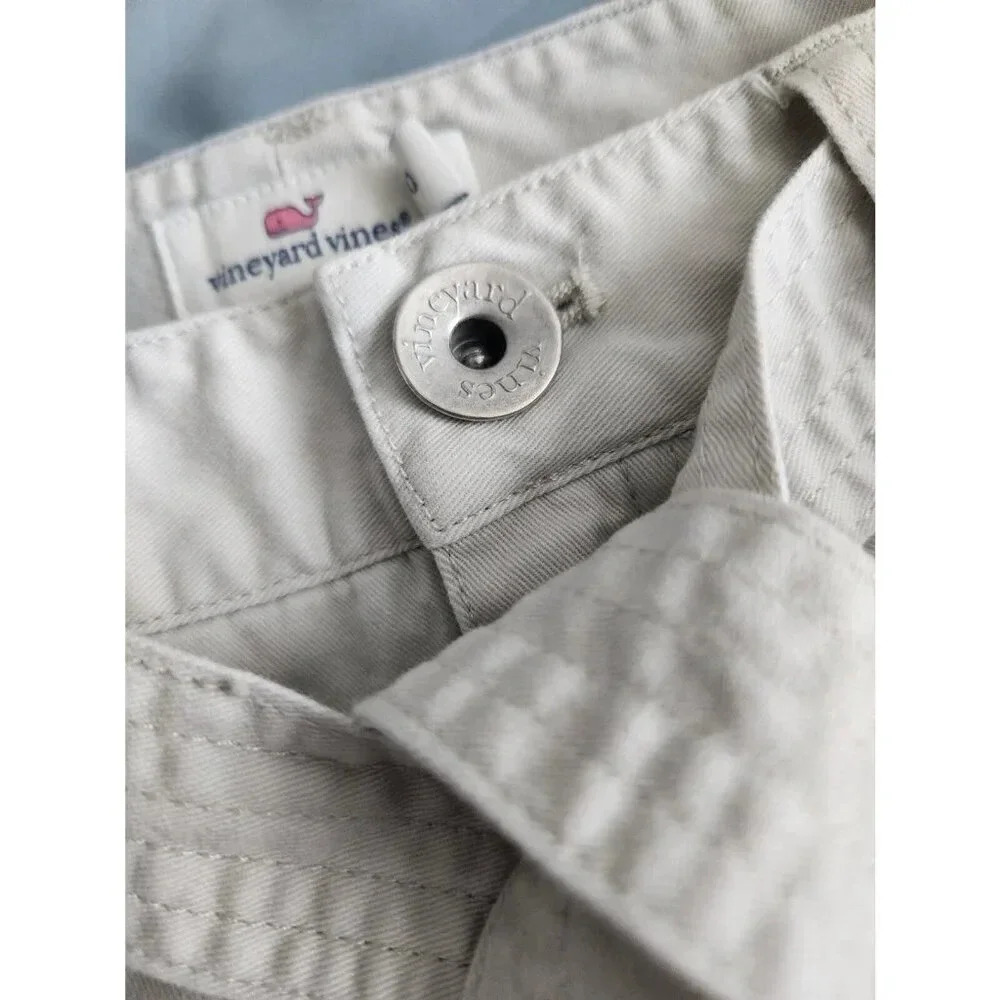 Vineyard Vines Khaki Utility Tie Waist Mini Skirt Sz 0 - Picture 4 of 5